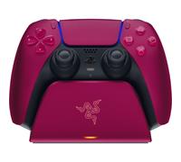 Razer Quick Charging Stand - pour Manette PS5 (Charge Rapide, Alimentation par USB, Navigation à Une Main) Rouge Cosmique