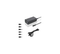 Chargeur universel pour ordinateur portable DLH 50W 19V 2,37A Noir, entrée 120-230V, protection surtension, surchauffe et court-circuit, 6 embouts DC