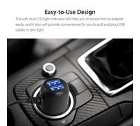 Chargeur universel pour voiture, mini chargeur USB pour Garmin Nuvi, alimentation pour caméra embarquée avec double port USB, câble de charge