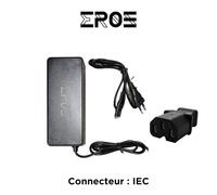 Chargeur universel trottinette électrique batterie 52v, connecteur iec