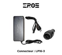 Chargeur universel trottinette électrique batterie 52v, connecteur lp16-3