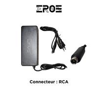 Chargeur universel trottinette électrique batterie 84v, connecteur rca