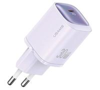 Chargeur - USAMS - 30 W - Charge rapide - Compatible Apple iPhone 12-15 - Violet