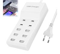 Chargeur USB 10 Ports Multifonction 50W 5V USB Station de charge pour Smartphone Tablette et autres appareils