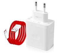 Chargeur USB 100W pour Oneplus SuperVooc Chargeur, Chargeur Super Rapide avec Câble de Charge USB C 1.5m pour Oneplus 13 12R 12 Nord CE 4 Lite Nord 4 3 2T 10Pro Oppo Reno 12Pro 12F 11F