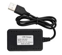 Chargeur USB 2 en 1 pour batteries au lithium de 7,4 V compatible avec batteries de 350 mAh à 2200 mAh pour cordon de voiture à distance avec indicateurs LED pour jouets télécommandés