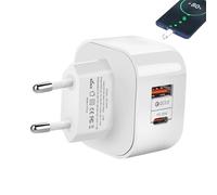 Chargeur USB 20W - Bloc Chargeur USB À Deux Ports 20 W, Chargeur 20 W Est Fabriqué En Matériau ABS + PC Incassable Et Résistant À L'usure | L'hôtel, L'auberge, La Maison, Le Travail