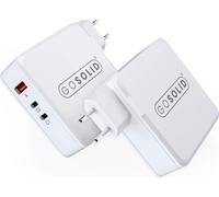 Chargeur USB 3 ports 100 W (USB A + USB C + USB C) - par GO SOLID