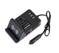 Chargeur USB 3 Ports À Charge Rapide Ordinateur Portable Chargeur Voiture 12/24 V Convertisseur Tension pour Voiture Convertisseur(Noir)