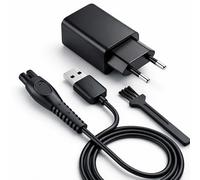 Chargeur USB 5 V avec prise européenne, compatible avec les rasoirs Philips OneBlade et les modèles suivants : QP2824, QP2724, QP2734, QP2834, S3241, S3145, QP1924, QP6652, MG7930, MG7950, MG5950