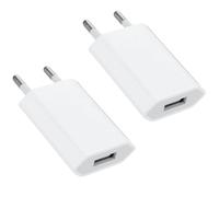 Chargeur USB, 5V/1A Embout Adaptateur Universel, 2pcs Prise Adaptateur Secteur, USB Chargeur pour Phone, Pad, smartwatch, Écouteurs,Tablette