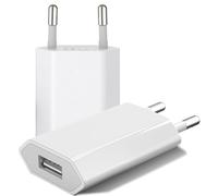 Chargeur USB 5V/1A Prise USB Adaptateur Embout Bloc Chargeur Secteur Universel compatibilité avec iphone IPad IPod Samsung Android Xiaomi Huawei pour Phone Pad Smartwatch Tablett