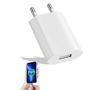 Chargeur USB, 5V 1A Prise USB, Prise Chargeur, Adaptateur Universel pour i-Phone, Tablette, Sam-Sung, Smartwatch et Plus - Électrique Adaptateur Pratique et Sécurisée (1Pcs)