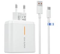 Chargeur USB 65 W pour Oppo avec câble USB C 2 m SuperVooc Charge pour Oppo Reno11 F/10/8/7 Find X5 X3/2