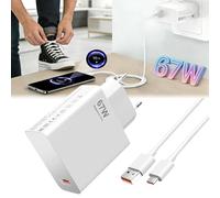 Chargeur USB 67 W avec câble de charge 6 A de type C pour Xiaomi 17T 15 14 Ultra/14/14T/13T/13/13 Lite, Redmi Note 15 14 13 12 11 10 Pro 5G, Poco F7 X7 X6 M6 X5 Pro Chargeur rapide USB Power téléphone