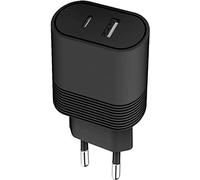 Chargeur USB A + USB C 32W (12+20W) Power Delivery Noir Bigben