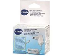 VTech - Adaptateur Secteur Micro-USB Officiel pour Jouets, Chargeur USB Compatible avec KidiZoom Vidéo Studio, Print Cam, SmartWatch DX2, StoriKid et Globe Terrestre Genius XL - Prise Française