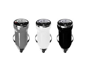 Chargeur USB Allume-Cigare Entrée : 12 Vdc Sortie : 5V 2A Fonctionne sur la Prise Allume-Cigare de la Voiture - Compatibilité : ipad, iPhone, tablettes, MP3, GPS, Smartphones