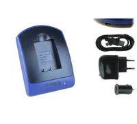 Chargeur (USB/Auto/Secteur) pour Nikon EN-EL11, Coolpix S550 S560 / Olympus Li-60B / Pentax D-Li78 / Ricoh DB-80 / Sanyo DB-L70... Caméras v. liste