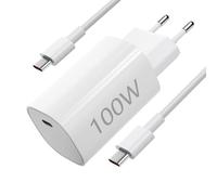Chargeur USB C 100 W pour Xiaomi 17 Poco X8Pro X8ProMax M8Pro F8 Ultra F8Pro, USB C Hyber Turbo Charger Chargeur rapide pour Xiaomi Redmi Note 15pro+ K90 K90Promax avec câble de charge 1 m 6 A