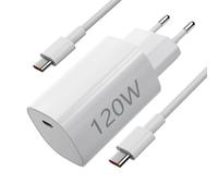 Chargeur USB C 120 W, bloc d'alimentation, câble de charge pour Xiaomi 14T Pro 15T Pro 15 Ultra 15T Poco F8Pro X7Pro F7 Ultra F6, 120 W Alimentation GaN Turbo Hyper Charger pour Redmi Note 14Pro+