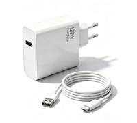 Chargeur USB C 120W pour Xiaomi HyperCharge Combo avec 6A USB-C câble (1 m)