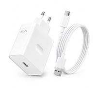 Chargeur USB C 120W Super VOOC avec Câble USB-A vers USB-C 1,5M | Adaptateur secteur haute puissance, charge intelligente, protection avancée, Compatible avec Op po, Real me et One Plus