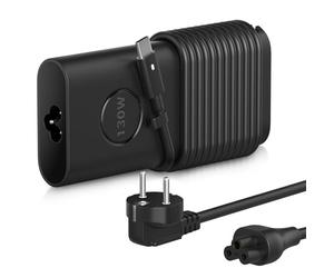 Chargeur USB C 130W pour Dell XPS 15 2en1 9575 9500 XPS 17 9700 Precision 5530 5550 5560 5570 5750 5760 3550 3551 3560 Latitude 7410 7310 9410 9510 5531 5420 5520 5510 Type C Adaptateur Alimentation