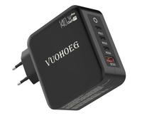 Chargeur USB C 140 W PD 3.1 Source USB C GAN Adaptateur secteur 4 ports compatible avec MacBook Pro 16" 2021, Dell XPS, iPhone 15 Pro Max/Pro/15/14 Pro Max/14, Galaxy S23 Ultra/S23/S22