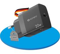Chargeur Usb-C, 1x 20 Watts Port Usb-C, Chargeur Rapide, Alimentation Usb, Chargeur De Téléphone Portable Avec Détection Automatique Du Courant De Charge, Noir