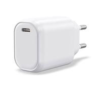 Chargeur USB C 20W Waytex, Rapide et Sécurisé pour iPhone, iPad, Samsung, Android, Prise secteur EU, Blanc