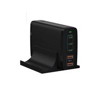 Chargeur USB C 245W 5 Ports PD Station de Charge Rapide 140W PD3.1/PPS/QC4+/QC3.0 Adaptateur Secteur(2pin P)