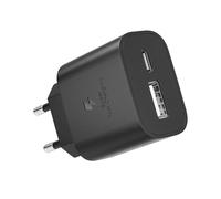 Chargeur USB C, 25W 2-Port USB-C et USB-A Super Rapide Prise Secteur Adaptateur pour Samsung Galaxy S25 S24 S23 S22 S21 S20 Ultra FE 5G, A56 A55 A54 A53 A52 A40 A36 A35 A34 A16 A15 A14 A13 Z Flip6