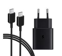 Chargeur USB C 25W avec Câble 1,5M Chargeur Rapide de Téléphone Portable pour Samsung Galaxy S25 S24 S23 S22 S21 S20 Ultra A70 A54 A53 A52 A34 A33 A14 A13 M52 M34 M14 5g, Type C Adaptateur Secteur