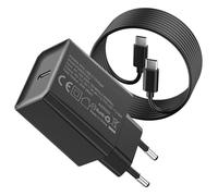 Chargeur USB C 25W avec Câble de Charge, Prise USB-C, Chargeur Rapide Adaptateur - Compatible avec Samsung Galaxy S24/S24+/S24 Ultra/S23/S22/Note20, i-Phone 16/15 Plus Pro Max, i-Pad