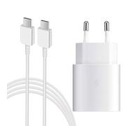 Chargeur USB C 25W, Super Fast Charger avec Câble de Charge Rapide, Adaptateur de Type C pour Samsung Galaxy S25/S24/S23/S22/S21 Ultra/S21FE/S20 Plus/Note20/S10/S9/A70/A55/A54/A53/A34/A15/M52/M51