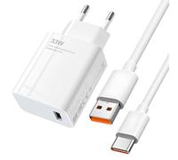 Chargeur USB C 33 W avec câble de charge 6 A 2 m, chargeur rapide USB Power pour téléphone portable Xiaomi Mi14 T Mi14 14 Pro Mi13T Mi13 Mi12 Mi11 Redmi Note 14 13 12 11 10 Poco X6 X5 X4 Pad 6 5 (33 W