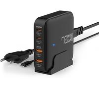 Chargeur USB C 4 Ports PD3.0 GaN III 70W pour MacBook Pro Air M1 M2, Dell XPS 15, iPhone 15 Pro Max, iPad, Google Pixel, Samsung Galaxy S23 Ultra S22, Steam Deck (Câble 100W Inclus)