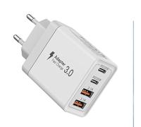 Chargeur USB C,40W 4 Port Prise USB C Charge Rapide,pour i Phone 16 15 14 13 12 11 Pro Max X XS XR 8 7 6S Plus Mini,iPad,Samsung Galaxy