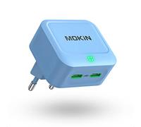 Chargeur USB C 40W MOKiN - Chargeur Rapide iPhone 2 Ports PD 3.0 Compatible avec iPhone 14/14 Pro Max/13/12/11/XR/X, Galaxy S22/S21/S20/Note 20, Pixel, MacBook, iPad