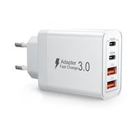 Chargeur USB C 40W Multiport Rapide, Prise USB Chargeur, Adaptateur Secteur pour Téléphones, Compatible iPhone, Samsung, iPad, Appareils Android - Compact, Sécurisé, Idéal pour Voyage