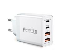 Chargeur USB C 40W, Prise Secteur USB Charge Rapide, PD + QC 2.4A Adaptateur pour iPhone 17 16 15 14 13 Pro Max iPad Samsung 25 24 23, Convient pour Une Utilisation Familiale ou en Voyage
