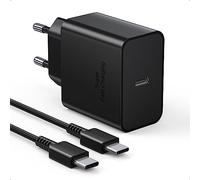 Chargeur USB C 45 W - Chargeur rapide - Bloc d'alimentation USB C pour Galaxy S23, S23 Ultra, S23 Plus, S22, S22 Ultra, S21, Note20 Ultra, A53 5G, A52, PPS - Charge rapide avec câble de charge USB C