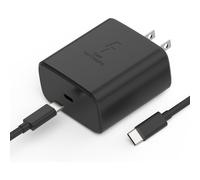 Chargeur USB-C 45 W compatible avec Samsung Galaxy S24/S23/S22/A54/Z Fold5/Flip5/Tab S9/S8/S7/Book3 + câble de 1,8 m (noir)