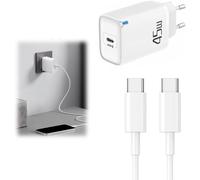 Chargeur Usb C 45W,Chargeur 45W Usb C, Pour Google Pixel 10/9/9A/9 Pro Xl Fold, 8/Pro/8A/7/7A/6/6A, Usbc Pd Gan Adaptateur Type C Chargeu R Prise + 2M Câble[Z3549]