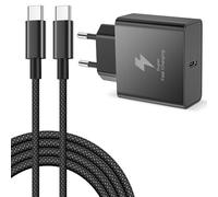 Chargeur USB C 45W pour Samsung Galaxy S26 S25 Ultra S24 S23 S22 S21FE A57 | Adaptateur Secteur USB C Chargeur Type C Prise USB C Charge Rapide Chargeur USBC avec Cable USB c 2M, A56 A37 A17/Note20/10
