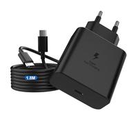 Chargeur USB C 45W-Super Charge Rapide pour Samsung Galaxy S25 S24+/Ultra/S23/S22/S21/S20/Note20/S10/S9 /A54, Adaptateur Secteur et câble de 1,8 m USB C