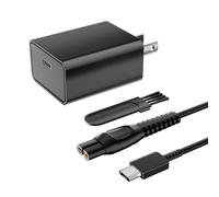 Chargeur USB C 5 V compatible avec Philips Norelco Series 2000 3000 5000 7000 9000 Cordon de charge pour tondeuse Phillips 2400 2600 3600 3900 5200 5400