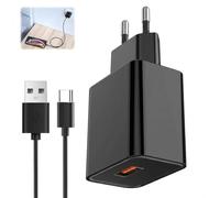 Chargeur USB C 5V 2A Adaptateur Universel Câble 2M Charge Rapide 2A | Adaptateur universel compatible iP-hone, Sa-msung Galaxy, Hu-awei, Hon-or, Xia-omi, livré avec câble de charge rapide 2M