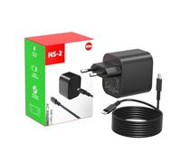 Chargeur USB C 60W pour Switch 2, Chargeur Rapide PD 3.0, Compatible avec Mode TV 4K, 1,5m Câble Adaptateur AC 20V/3A Secteur. Compatible avec Switch 2 & 1/OLED/Lite/PS5/Steam Deck